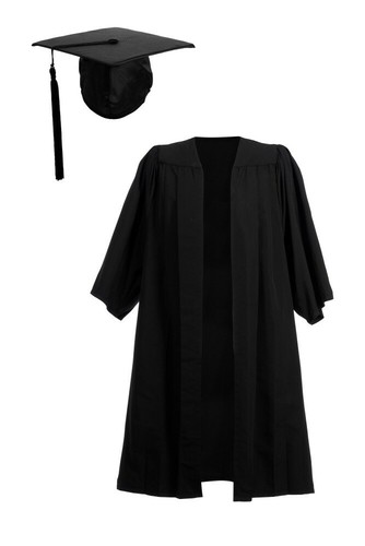 Adult graduation gown and - gown, hat