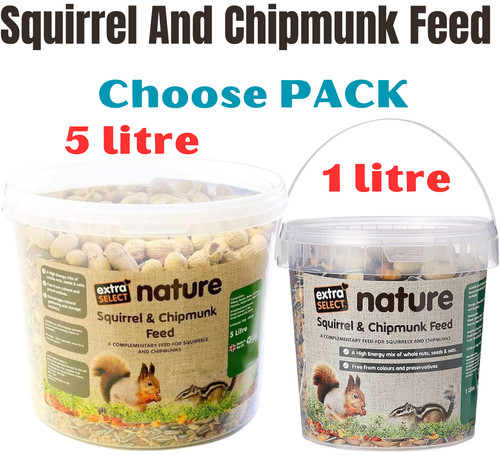 Squirrel and chipmunk feed - and,