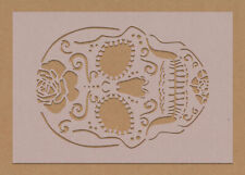 Sugar Skull Day of The Dead Reusable Stencil Candy Skull