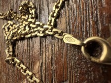 18ct 750 stamped gold necklace