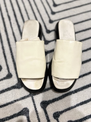 Authentic gucci white leather - authentic,