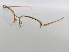 PRADA VPR 60U ROSE GOLD HALF RIMLESS GLASSES FRAMES 