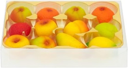 Assorted marzipan fruits 170g - marzipan,
