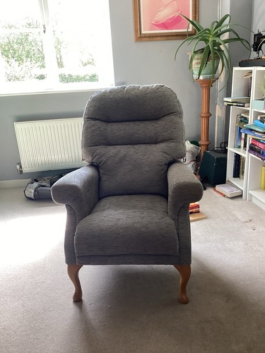 Traditional fireside chair - traditional,