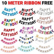 Happy Birthday Balloons Banner