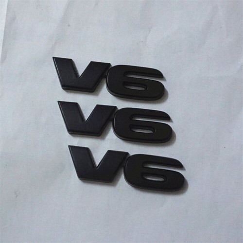 Matte black metal emblem - matte,