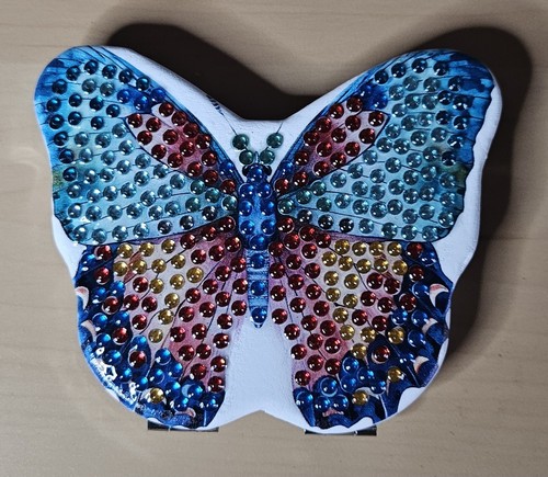Hand decorated butterfly - decorated,