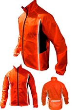CYCLING JACKET Hi Viz HIGHLY VISIBLE WINDPROOF WATERPROOF BREATHABLE RIDING WALK
