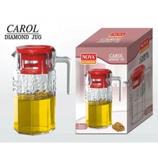 2x 1.5 Litre Glass Fridge Jug