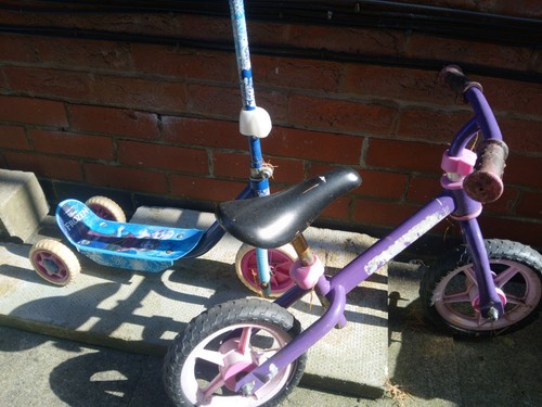 Frozen scooter and bike - frozen,