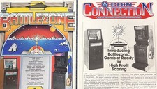 1980 Original Atari Battlezone Flyer +Atari 1980 4 page brochure