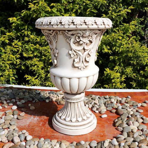 Large ornate flower urn - large,