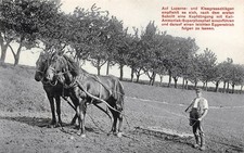 # K3012   HORSE DRAWN  FARMING EQUIPMENT   POSTCARD,