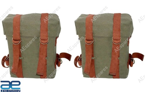 Military pannier bags canvas - military,