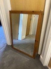 Vintage Large Ducal Pine Wall Mirror - Approx 75 X 103 cms