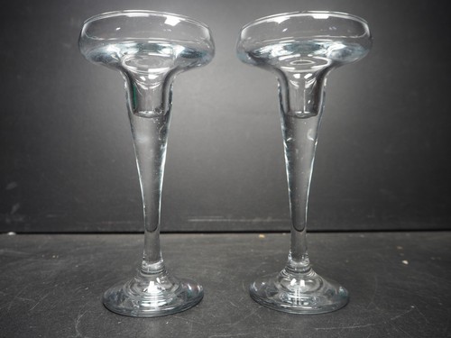 Pair vintage crystal blown - pair,