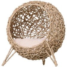 PawHut Wicker Cat House