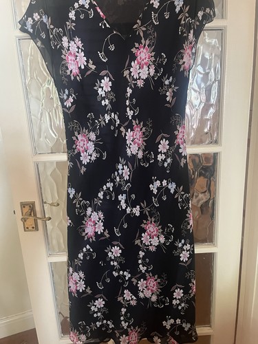 Black floral print - floral, 18.