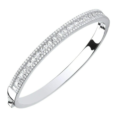 Solid sterling silver bangle - solid,