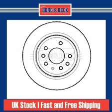 2x Brake Discs Pair Vented For Vauxhall Signum 2.8 V6 Turbo Rear 9191336