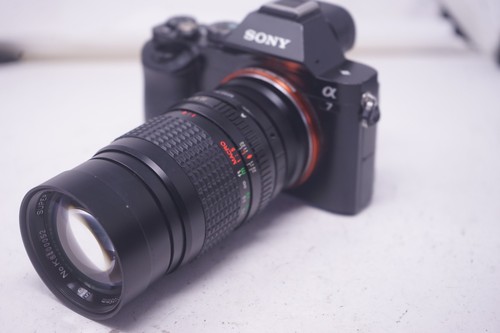 Sony mount adapted 135mm - e,