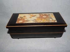 VINTAGE JAPANESE WESTLAND MUSICAL JEWELLERY BOX  ~ CHOKIN DECOR ~ FUR ELISE