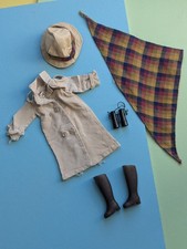 Pedigree Sindy Rainy Days Outfit Complete with Binoculars Minor TLC On Coat