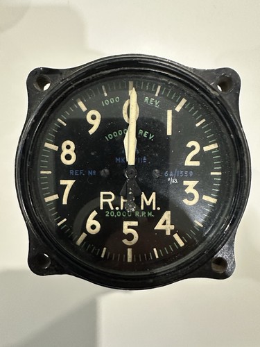 Raf ww2 aircraft tachometer - raf,