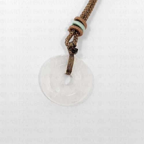 Crystal healing necklace round - crystal,