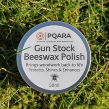 PQARA - Gun Stock Beeswax Polish 50ml Wax - Revives Protects Shines Rifles Wood 