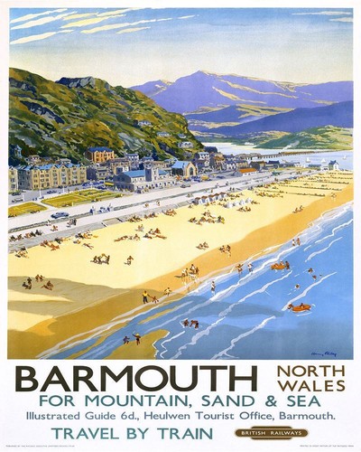Barmouth wales travel - wales, vintage