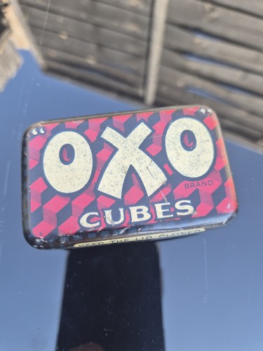 Vintage empty oxo - vintage, cubes
