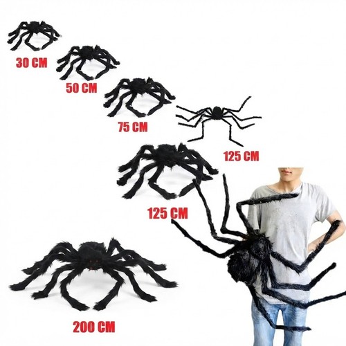Halloween big plush spider - big,