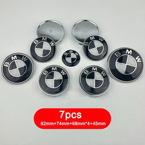 Black white emblem centre - 7x, &