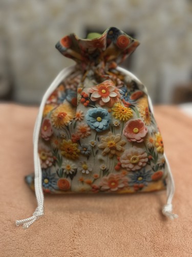 Handmade fabric bag gift - gift,