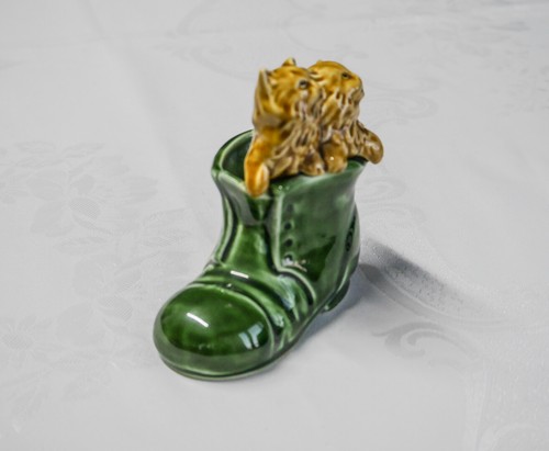 Sylvac golden kittens green - golden,