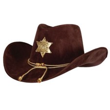 Adult DELUXE Sheriff Hat Suede