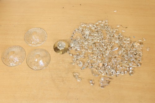 Vintage crystal chandelier - crystal,