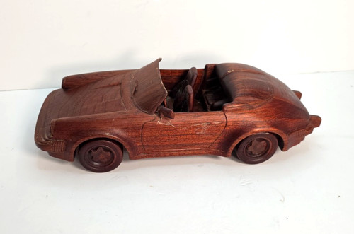 Wooden carved porsche 911 - porsche,