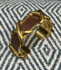 HERMES  Criss Cross Cuff Bangle