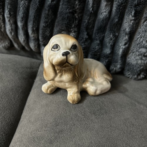Bone china puppy figurine - china,