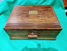 Vintage wooden, desktop, single drawer, Cabinet, Trinket Box, Jewelry Case