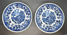 2 X Barratts of Staffordshire Elizabethan Blue 5.5” diameter Saucers