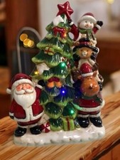 Musical Christmas Tree Ornament Twinkling Lights plays 8 Classic Festive Tunes