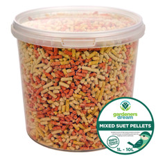 GardenersDream Mixed Suet Pellets - High Energy Mealworm Berry Wild Bird Food