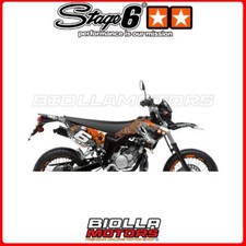 S6-058801/WH STAGE6 GRAPHICS ORANGE / WHITE MBK X-LIMIT ENDURO 50CC (FROM '03