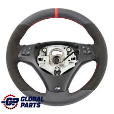 BMW E81 E87 E90 E91 E92 NEW Black Leather Alcantara M Sport Thick Steering Wheel