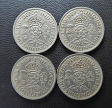 1940s Coins Two 2 Shillings