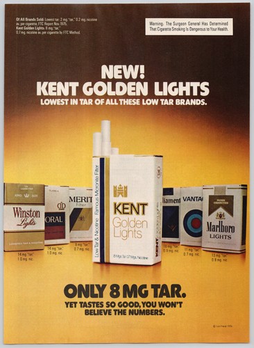 Kent golden lights - kent, cigarettes