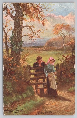 Yes postcard by - by, harry